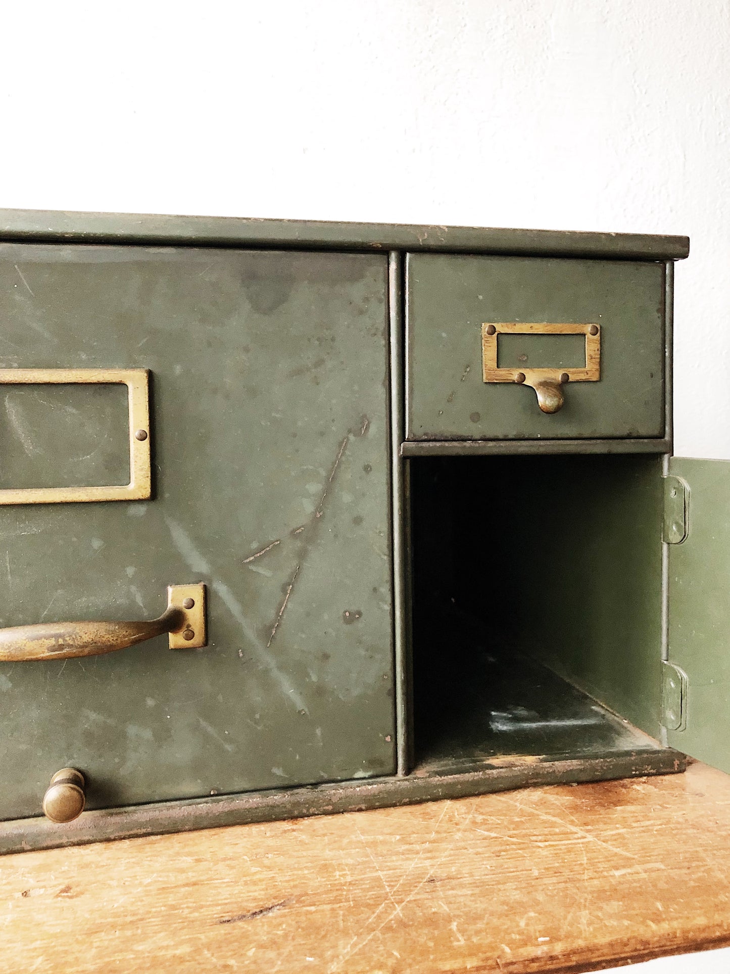 Vintage Military Issue File Cabinet