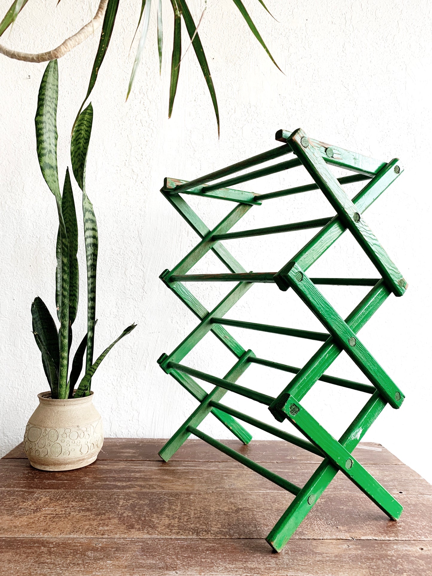 Vintage Petite Wood Drying Rack