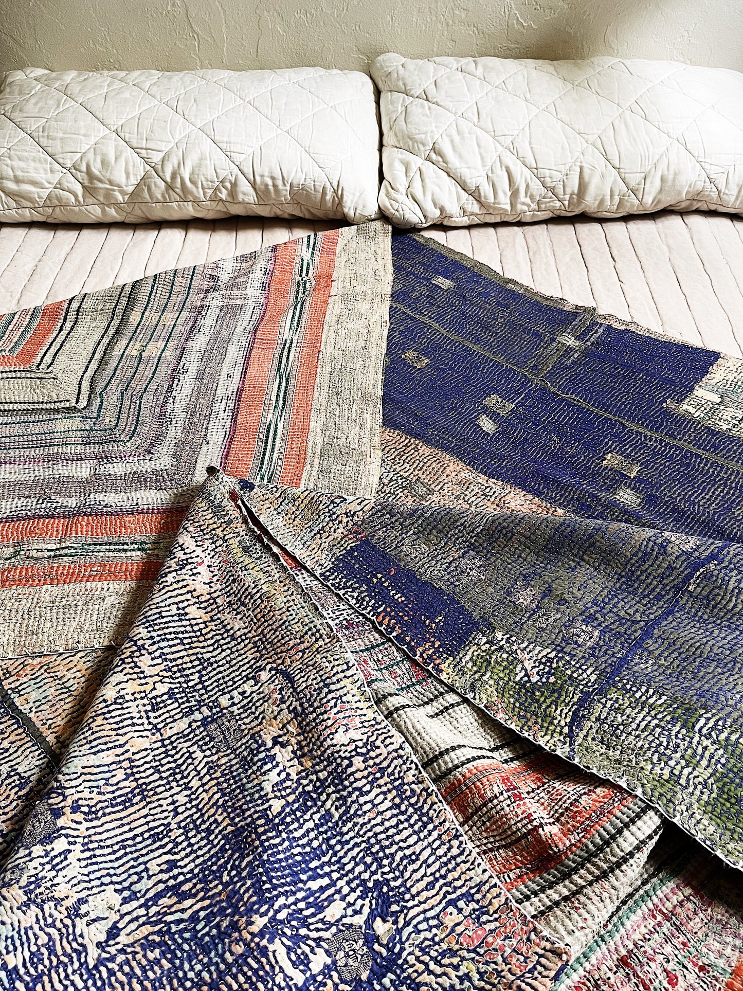 Handmade Cotton Kantha Quilt