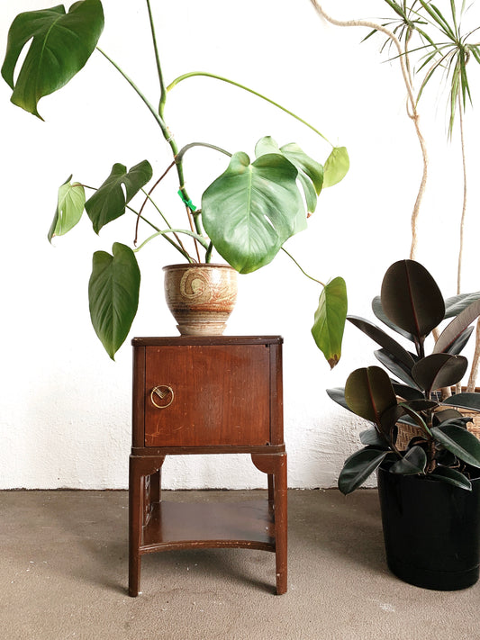 Vintage Deco Side Table Cabinet
