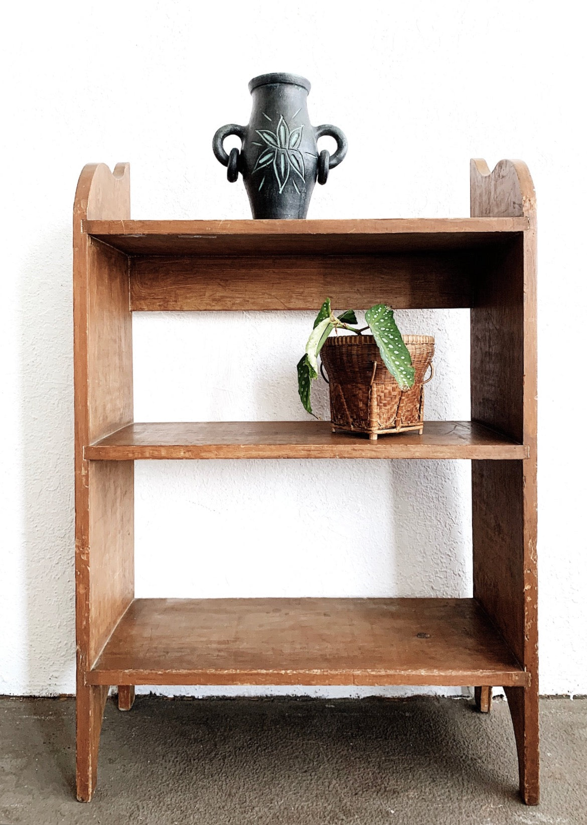 Primitive Open back Wood Shelf
