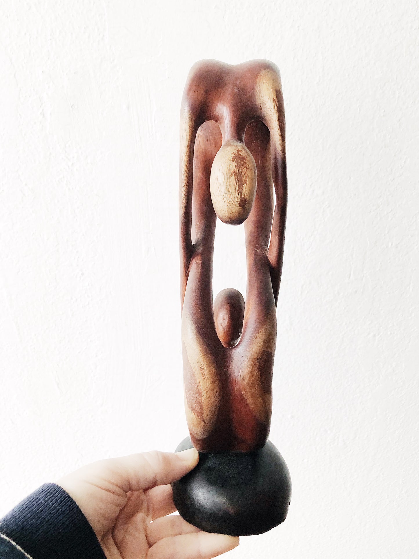 Vintage Infinity Carved Sculpture