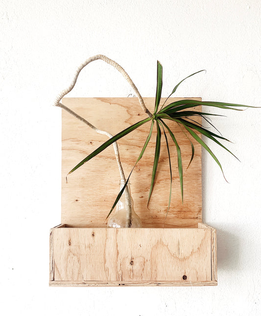 Handmade Ply Planter or Book Rack