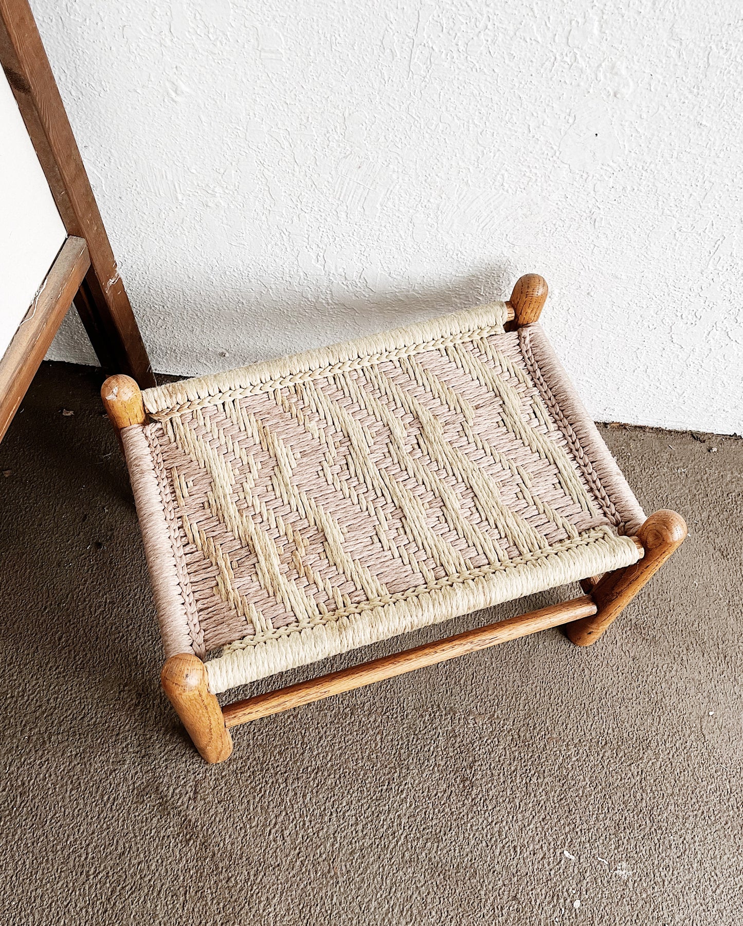 Vintage Woven Stool