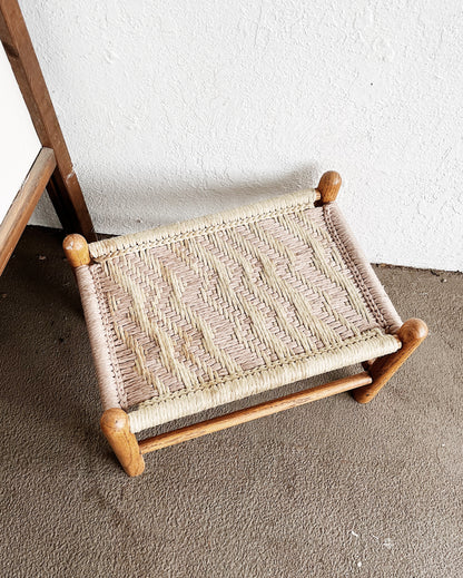 Vintage Woven Stool