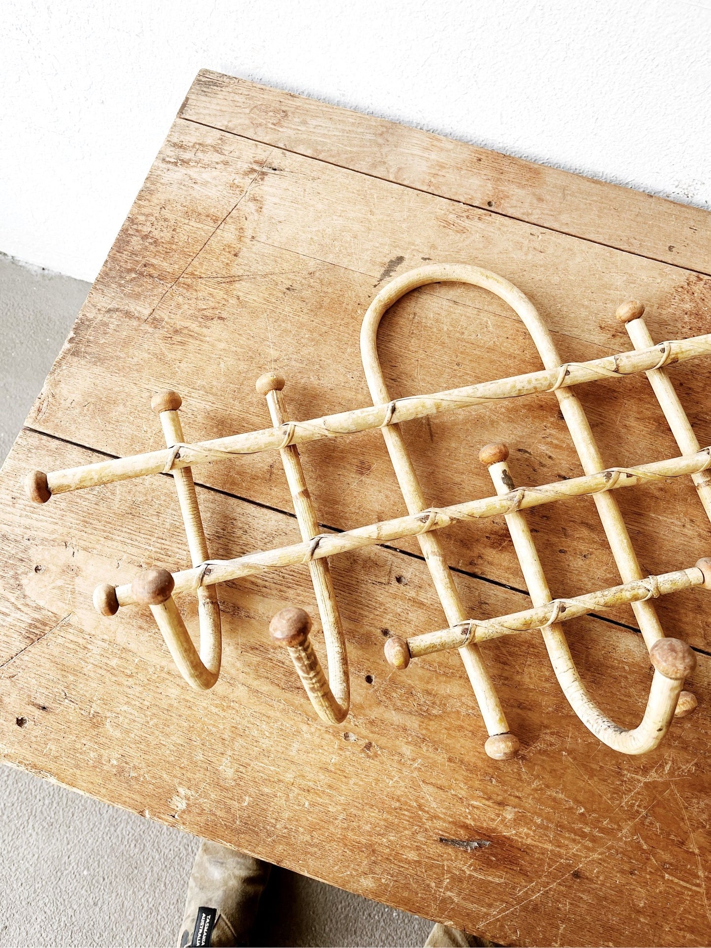 Vintage Bentwood Bamboo Rack