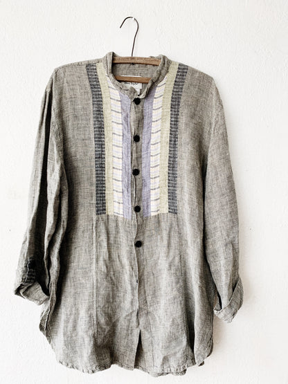 FLAX Linen Button Up