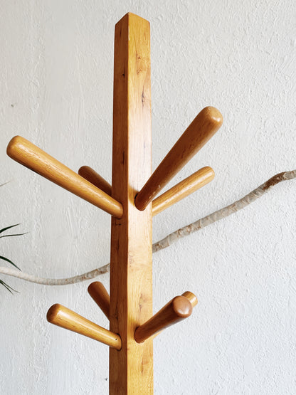 Vintage Solid Wood Hall Tree