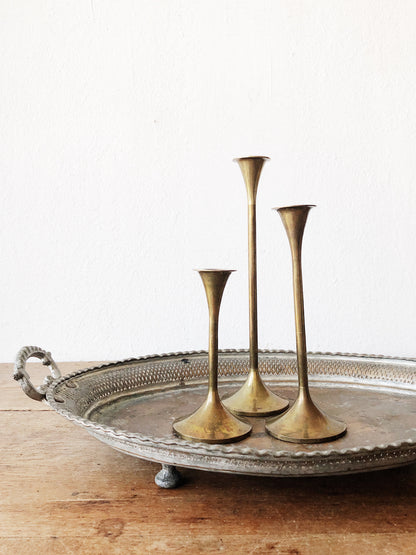 Brass Candlestick Trio