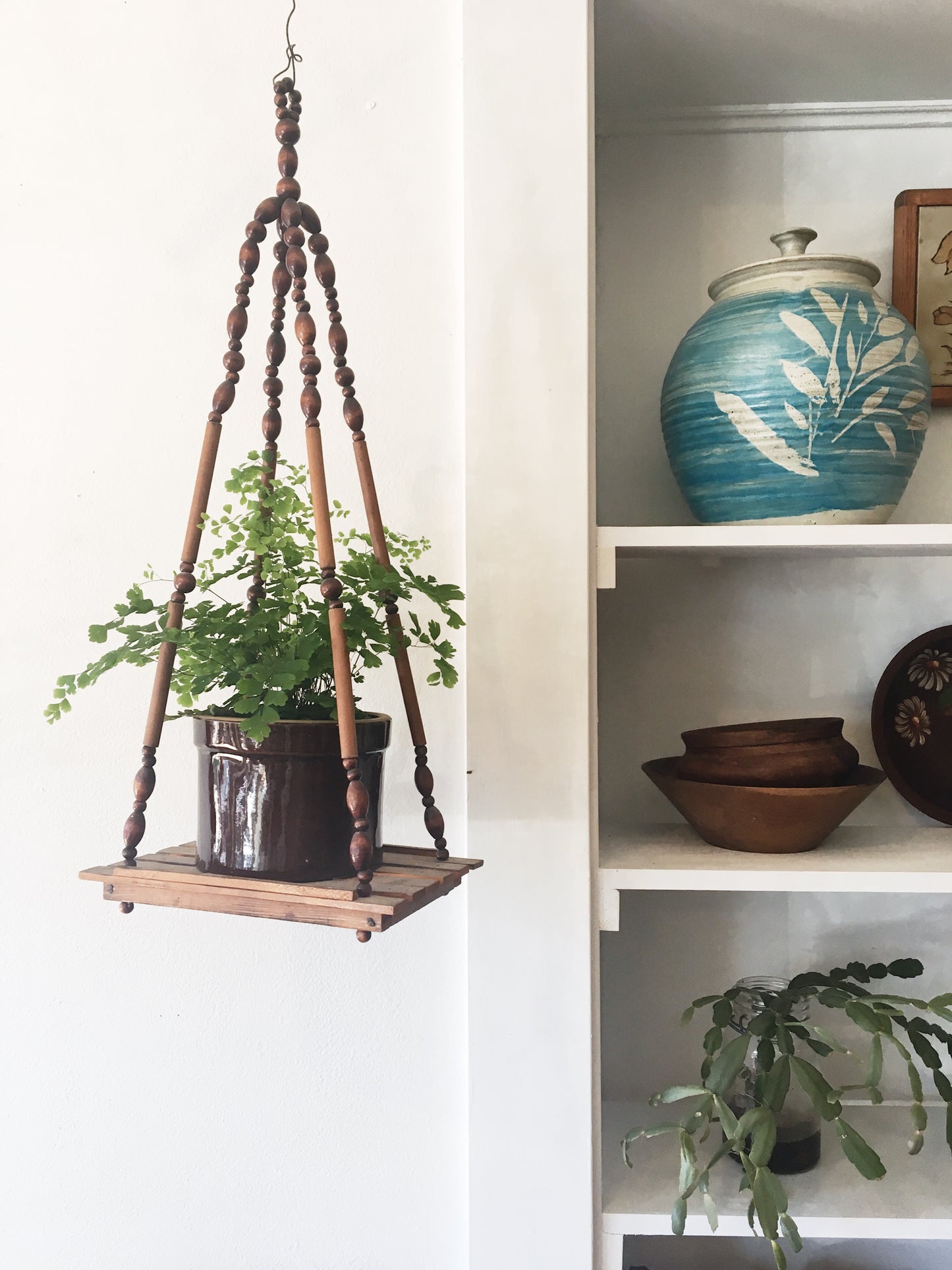 vintage beaded plant hanger Vintage Beaded Plant Hanger – Maven Collective