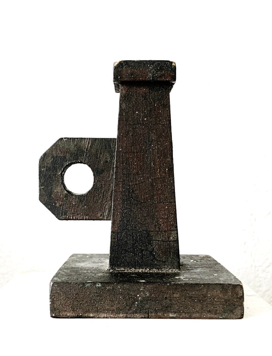 Rustic Vintage Wood Candle Holder