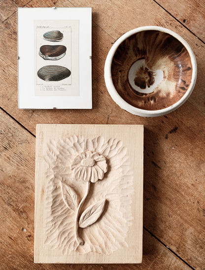 Carved Wood Reversible Plaque