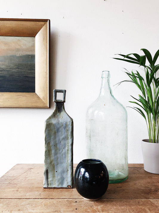 Vintage Ceramic Jug with Square Stopper