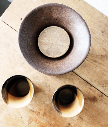 Vintage Pottery Craft Vino Set