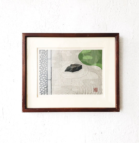 Masao Ido Original Block Print - signed