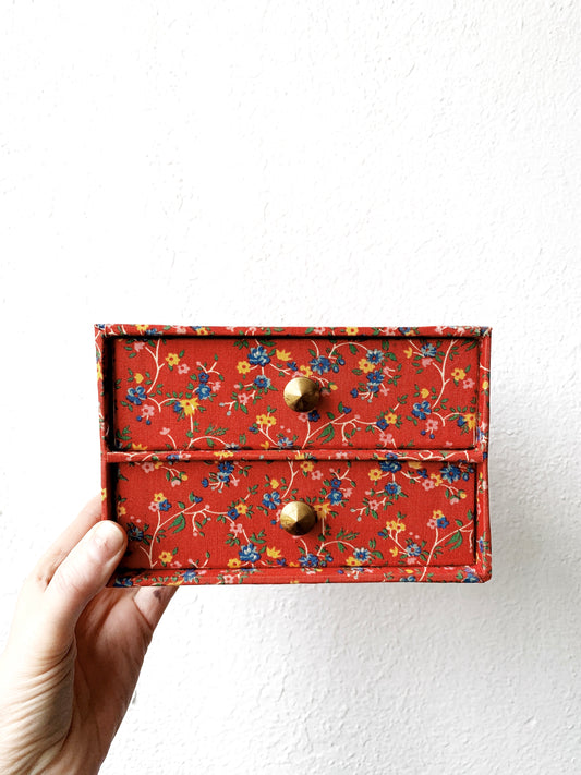 Vintage Fabric Covered Box