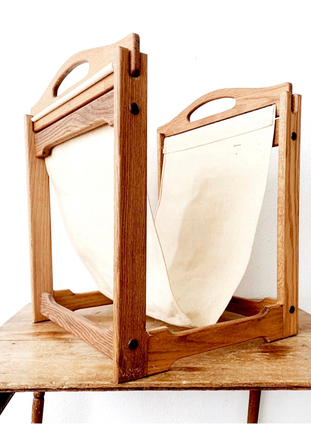 Large Vintage Firewood Holder