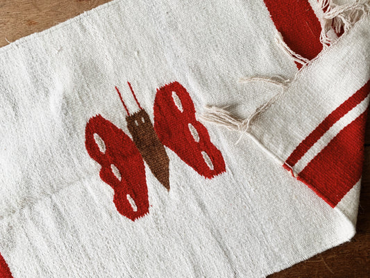 Vintage Wool Blend Butterfly Rug