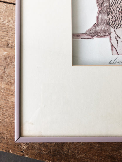 Original Etching ‘window shopping’