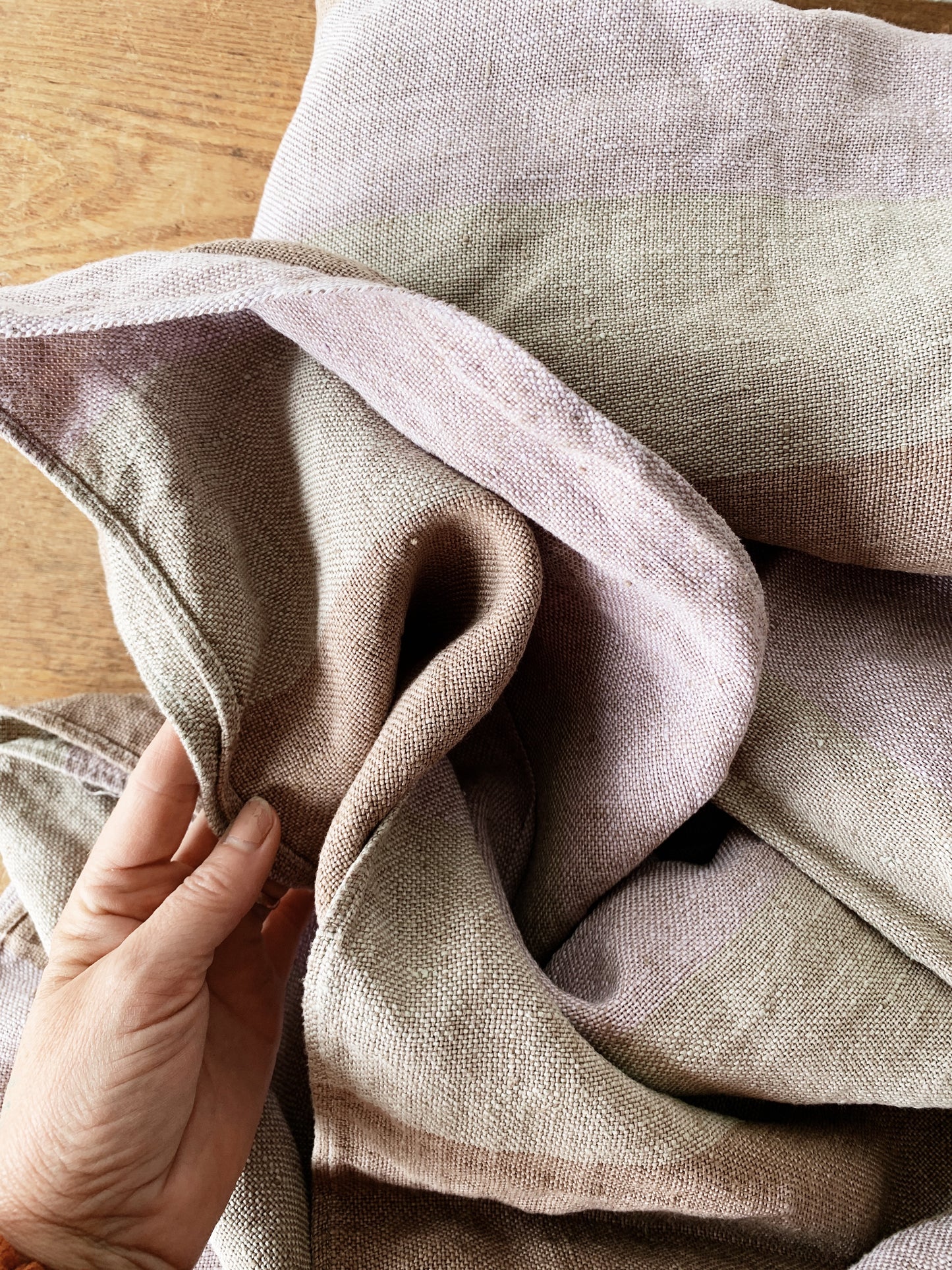 Thick Linen Fabric / Yardage