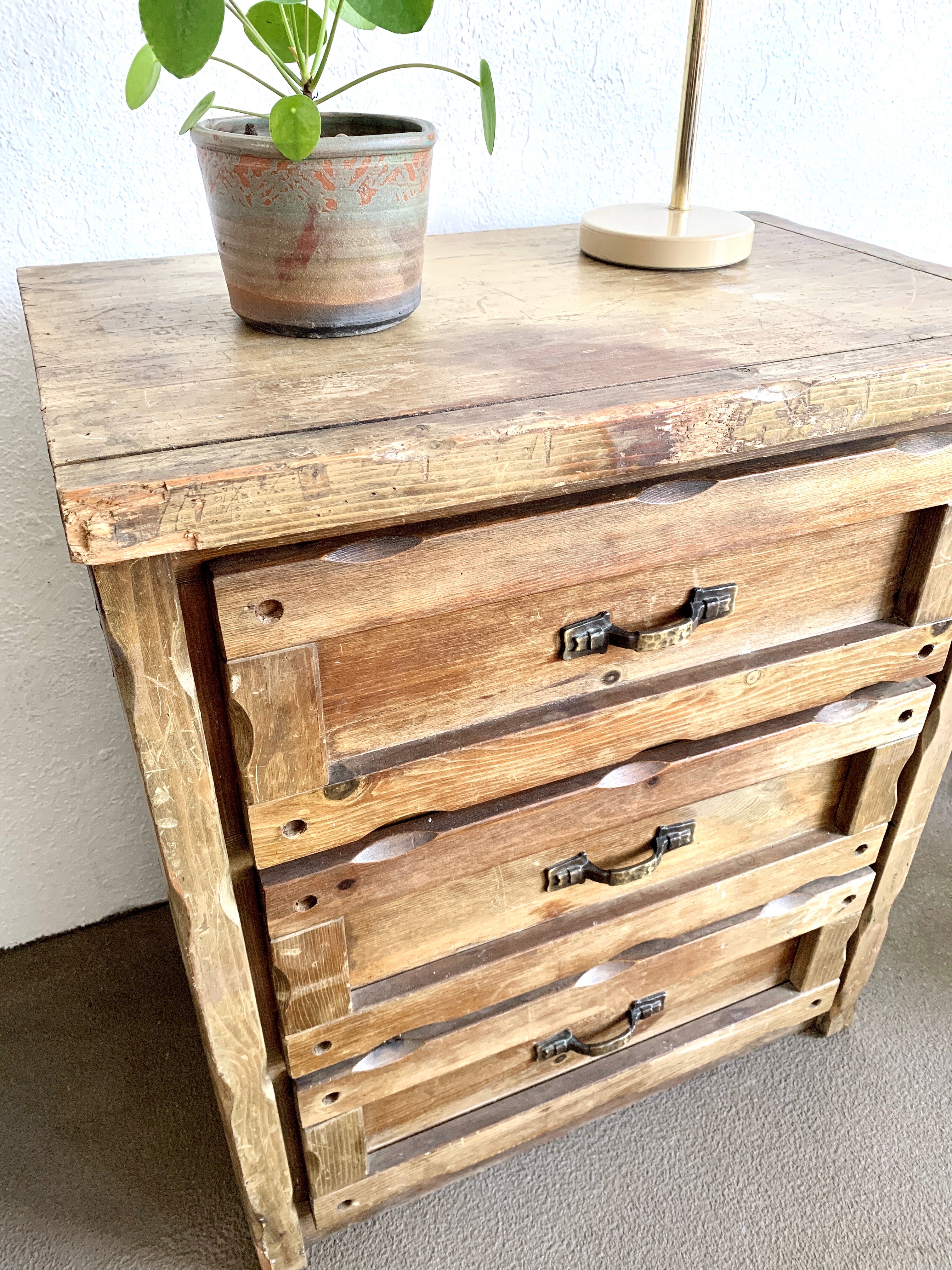 Vintage Small Wood Dresser - Thumbnail 5