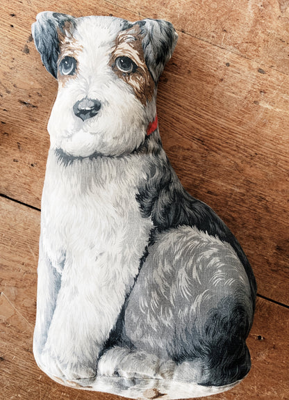 Vintage Terrier Cotton Pillow