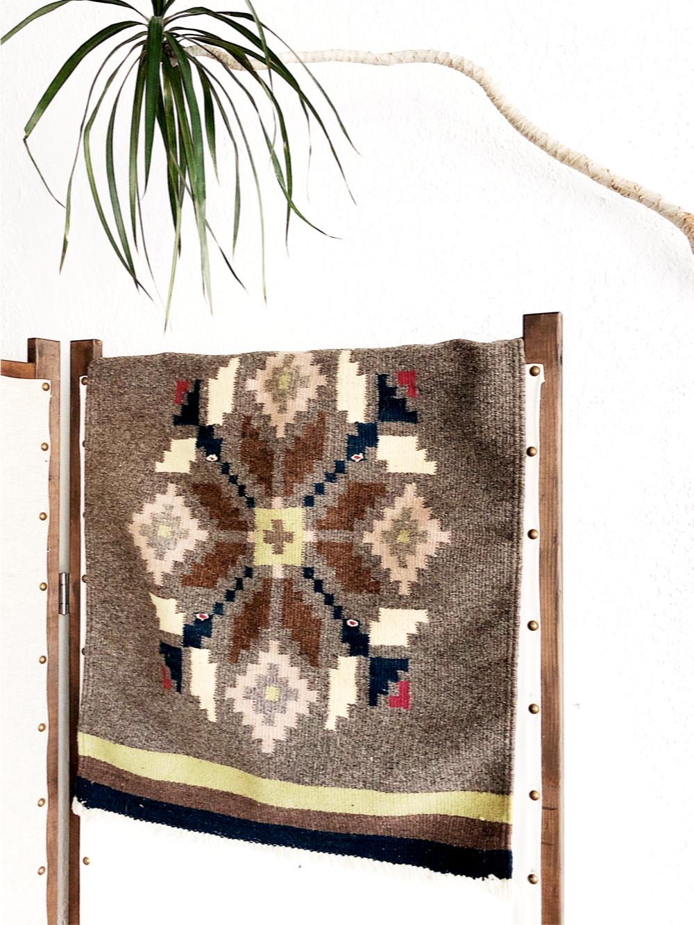 Vintage Wool Swedish Mini Rug