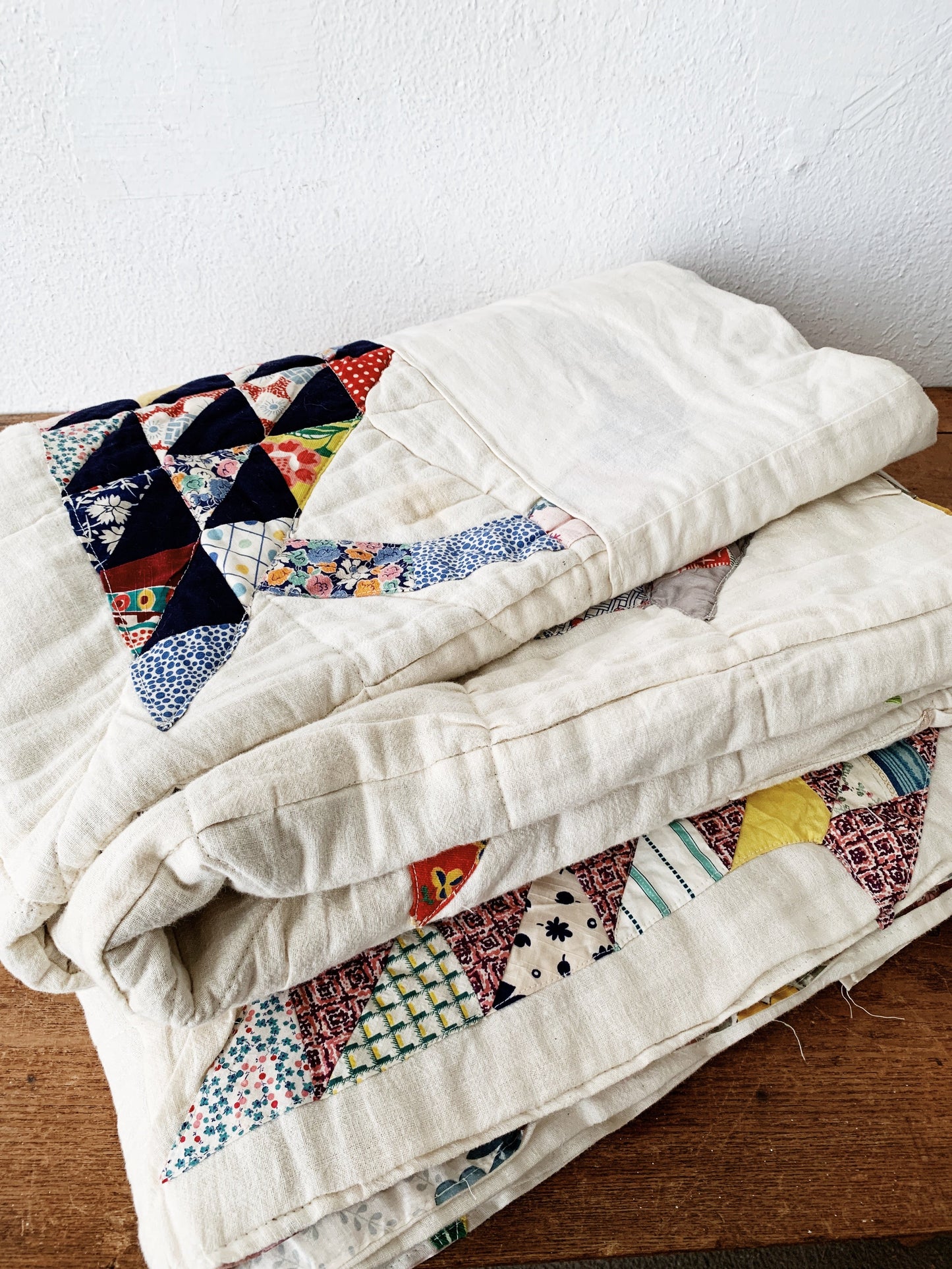 Vintage Handmade Cotton Quilt