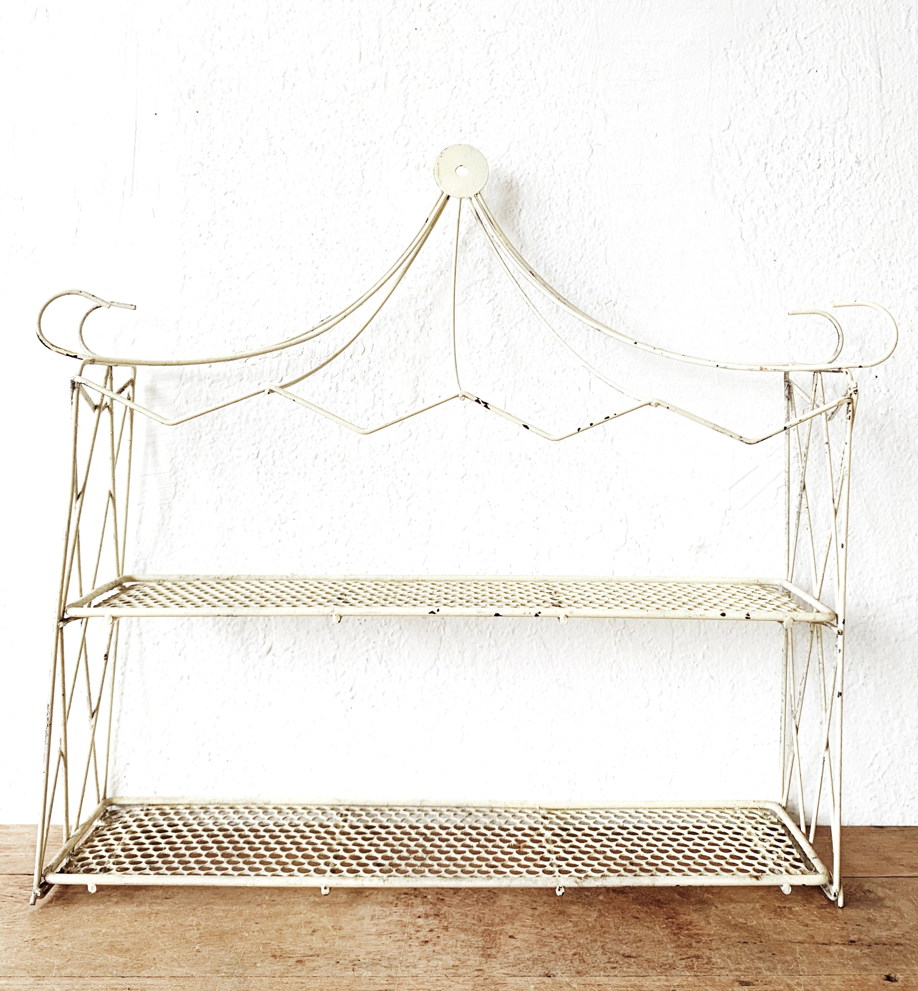 Mid Century Metal Wall Shelf - Thumbnail 3