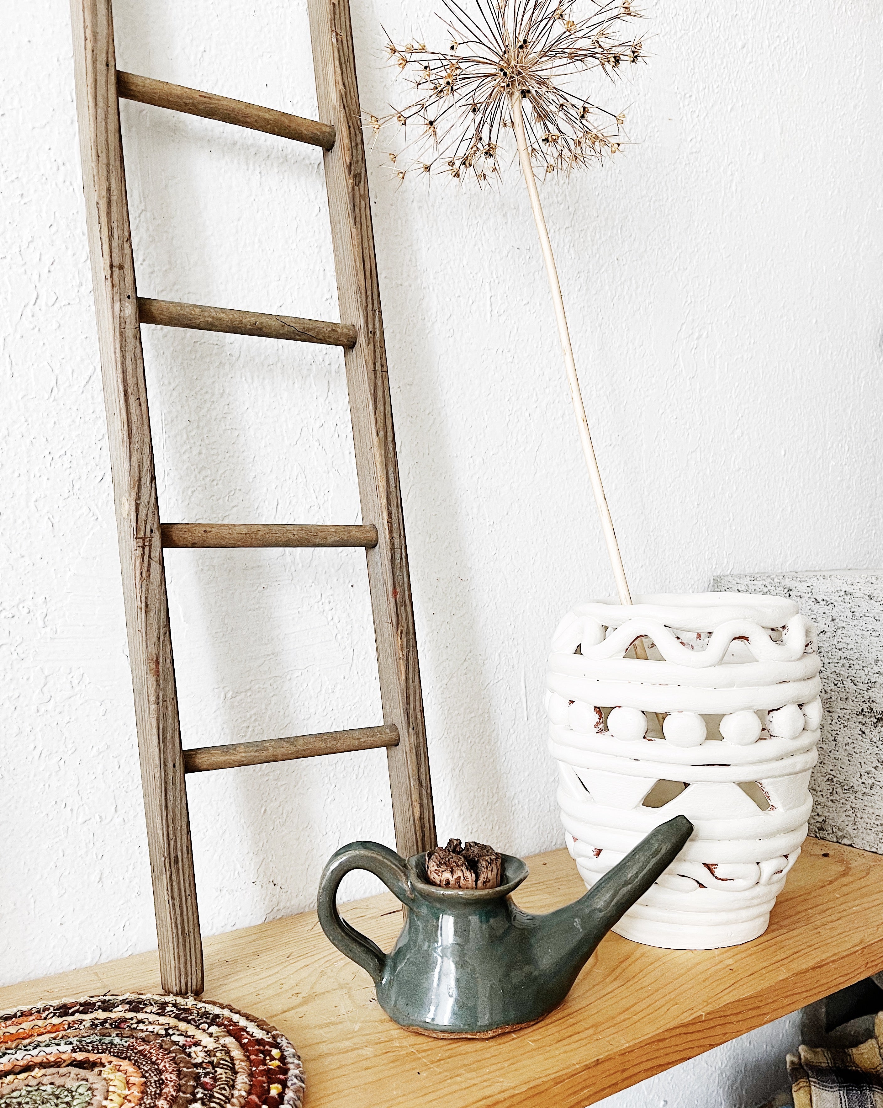 Handmade Ceramic Oil Pourer - Thumbnail 3