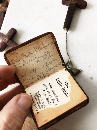 Vintage Rosary and Bible