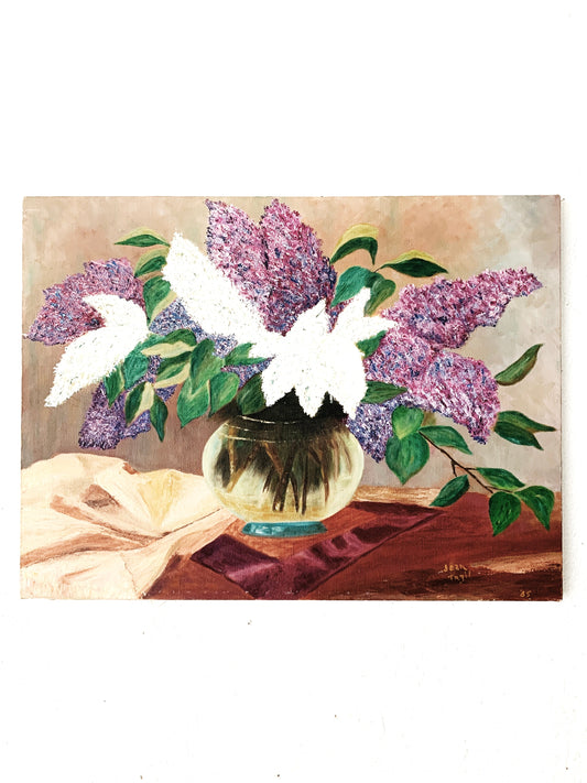 Vintage Floral Still Life Painting