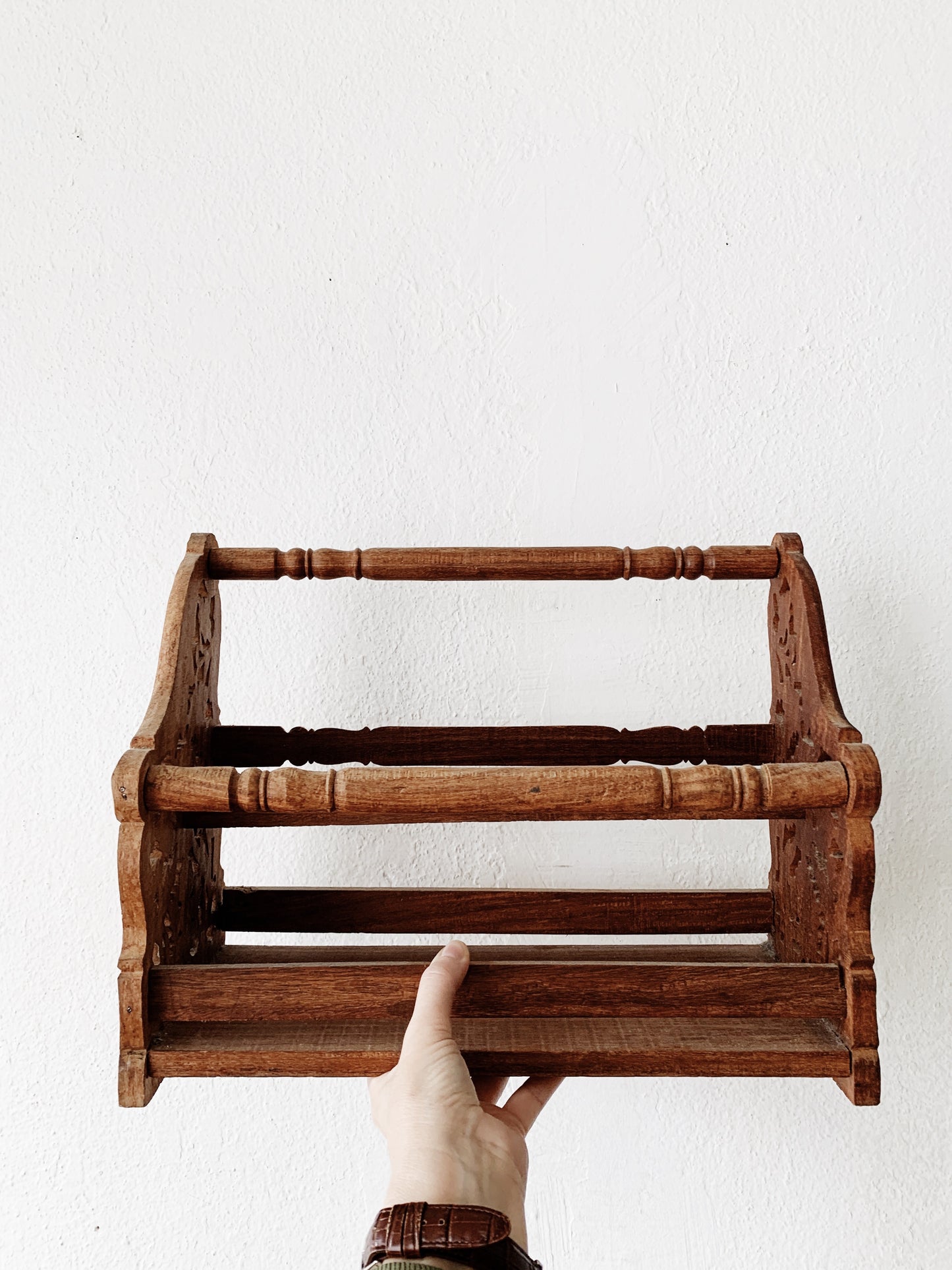 Vintage Wood Display Rack