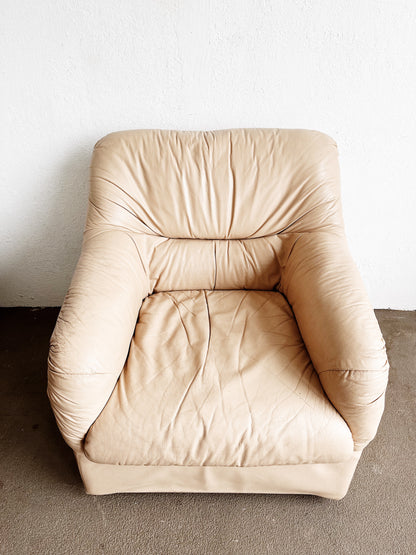 Vintage Leather Swivel Chair