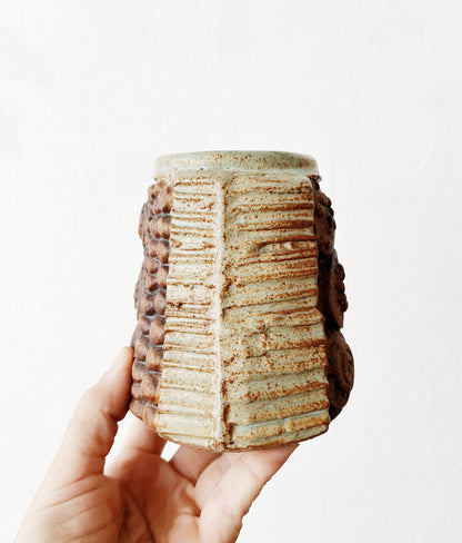 Handmade Brutalist Ceramic Jar