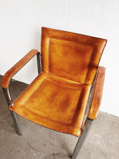Arrben of Italy Postmodern Leather Chair