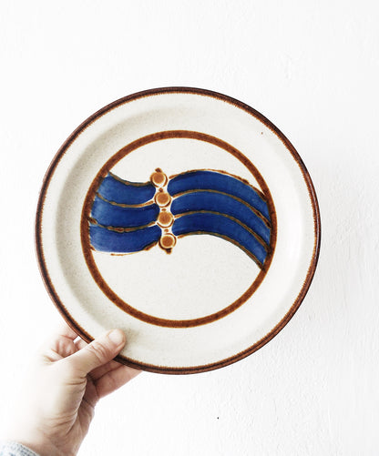 Vintage Stoneware Dinner Plate Japan