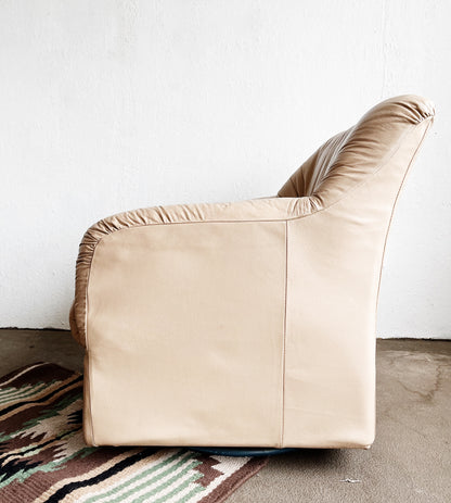 Vintage Leather Swivel Chair