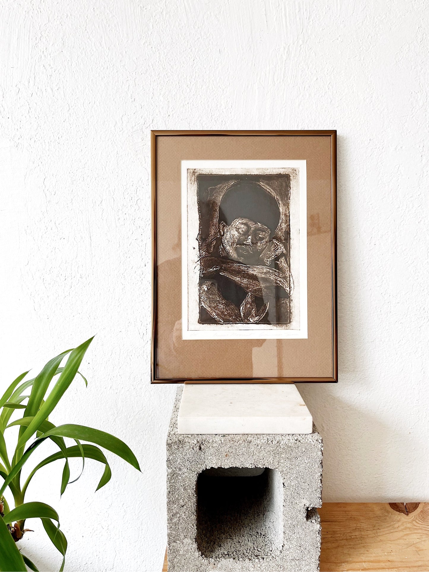 Vintage Giorgianna Spencer Collograph