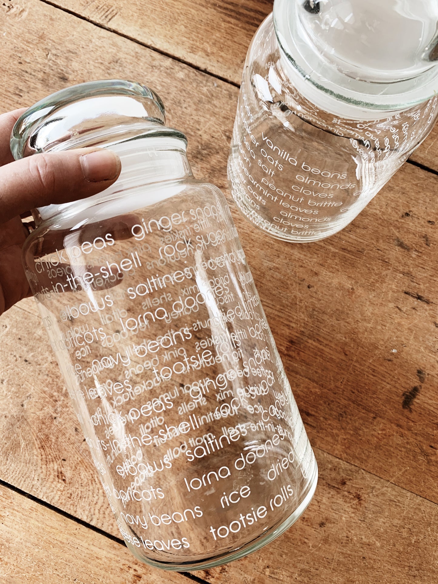 Vintage Glass Canister Set