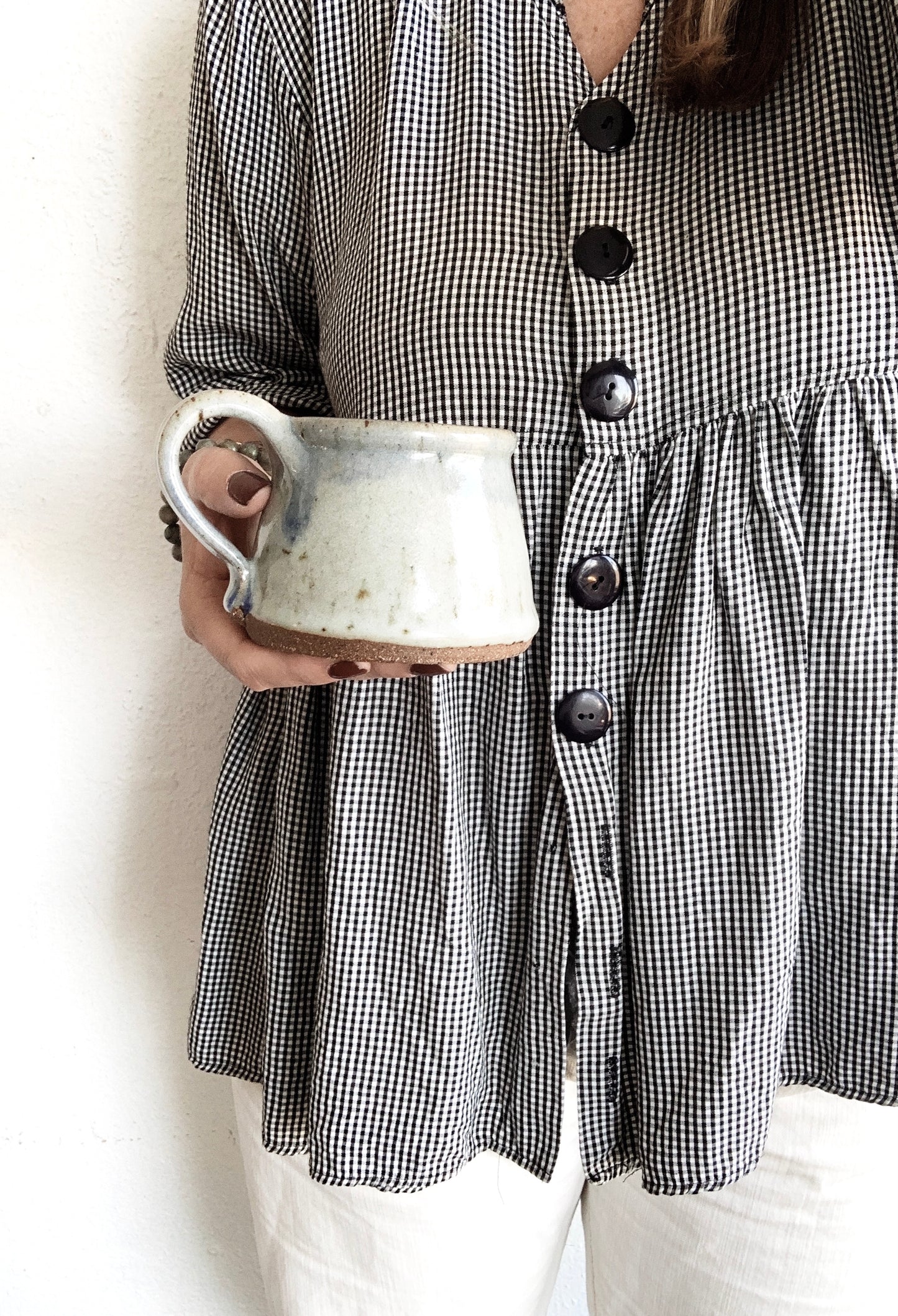 Handmade Stoneware Mug Pair