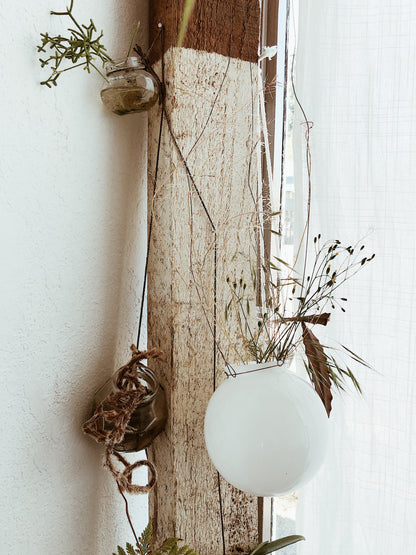Vintage Globe Hanging Planter