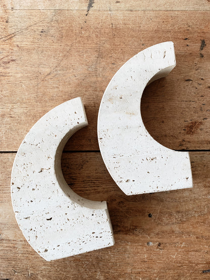 Vintage Stone Bookends