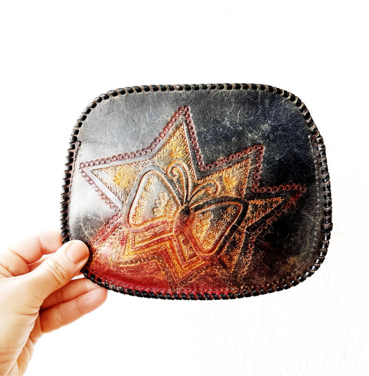 Vintage Tooled Leather Pouch