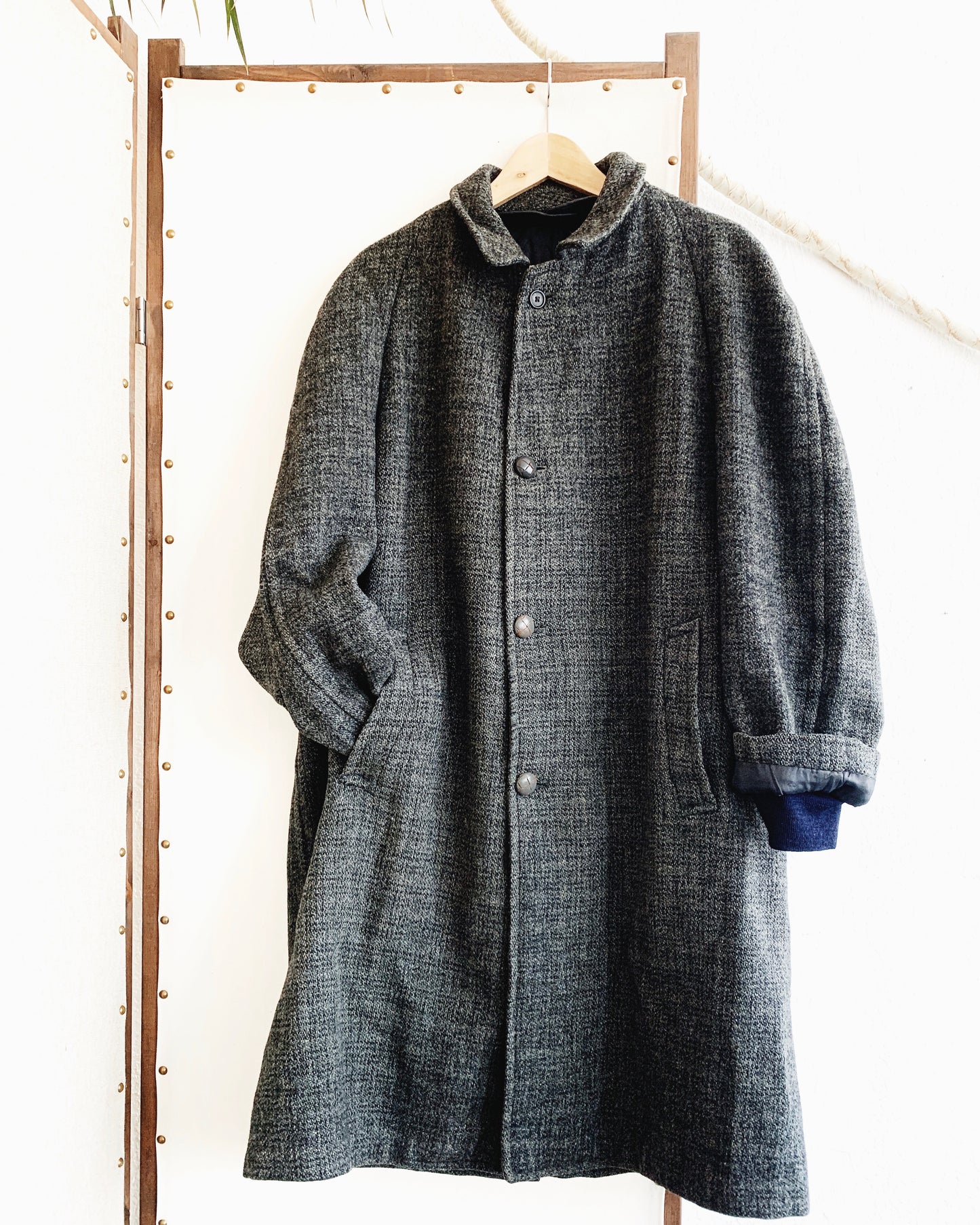 Vintage HarrisTweed Handwoven Scottish Wool Coat