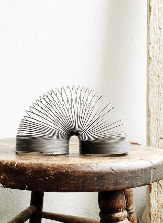 Mid Century Steel Slinky