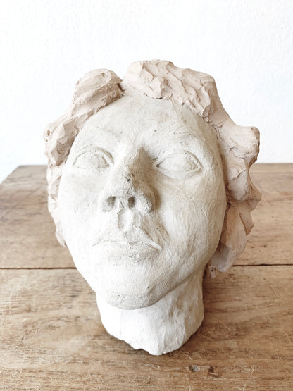 Large Vintage Original Clay Sculpture