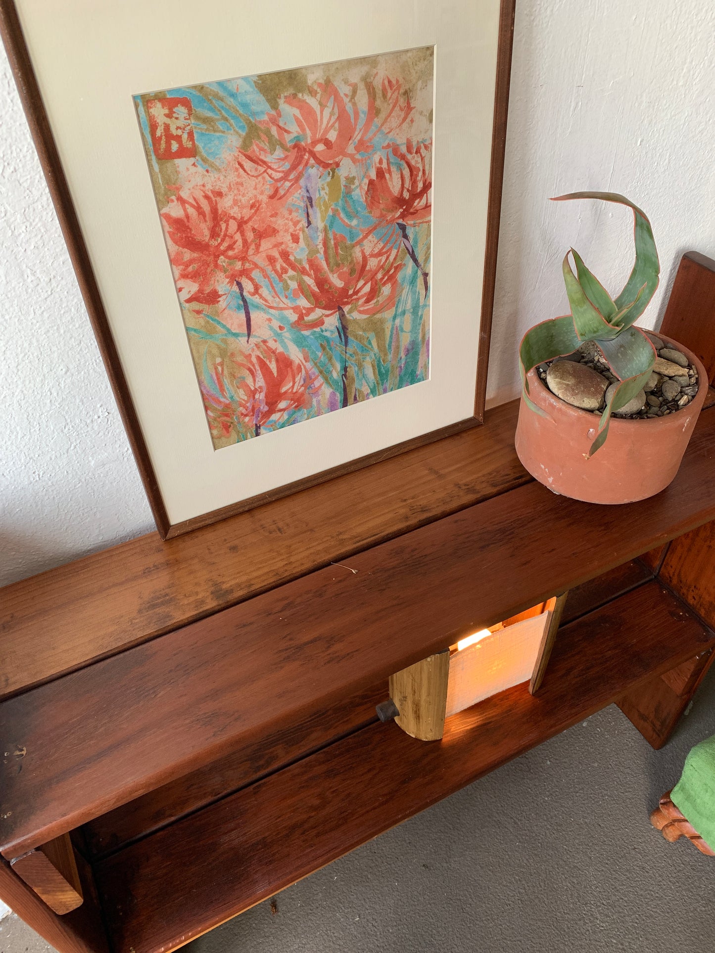 Vintage Handmade Wood Shelf
