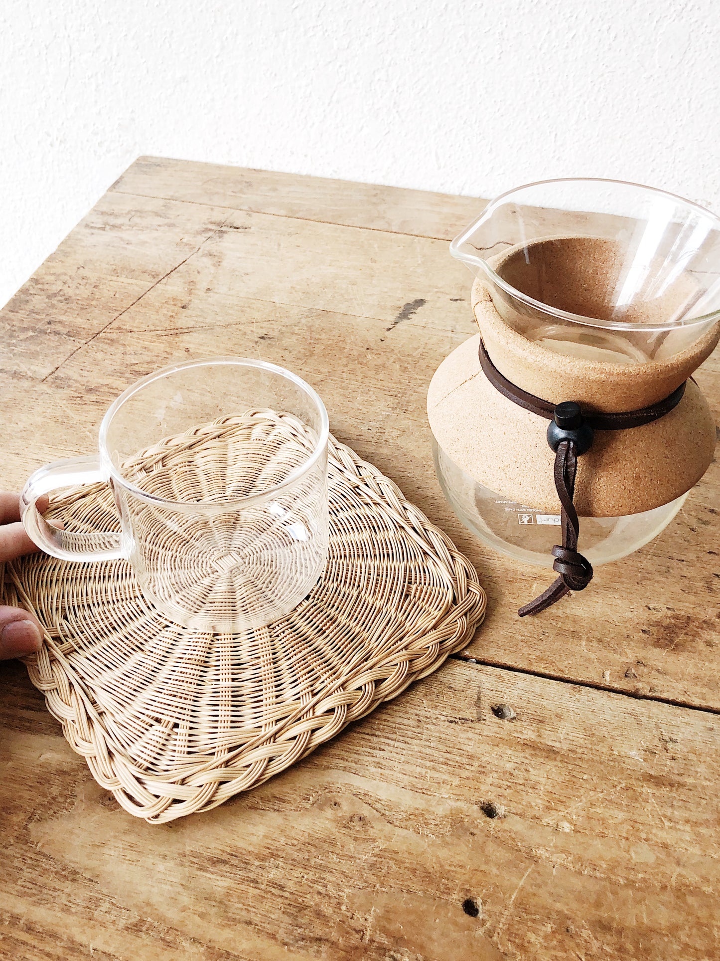 Bodum Pour Over Carafe, Glass Mug and Trivet