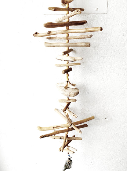 Large Driftwood Mobile with Abalone
